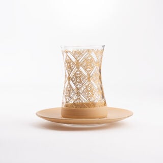 Dallaty glass tea and coffee set 18 pcs