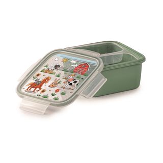 Snips snipslock square lunchbox farm 0.80L, 15*7.5 cm in multicolor