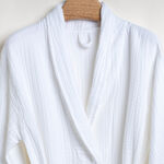 Cottage white cotton bathrobe L/Xl, 3 pcs set image number 3
