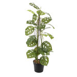 Homez artificial plant monstera monkey in pot, green 40*40*80cm image number 0