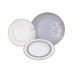 La Mesa Dinner Set 18 Pieces Hanaa Silver image number 0