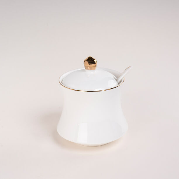 Dallaty white porcelain sugar pot image number 1