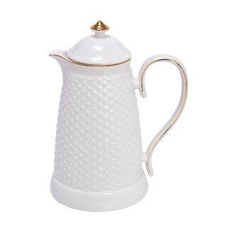 Dallety Porcelain Vacuum Flask White 900 Ml