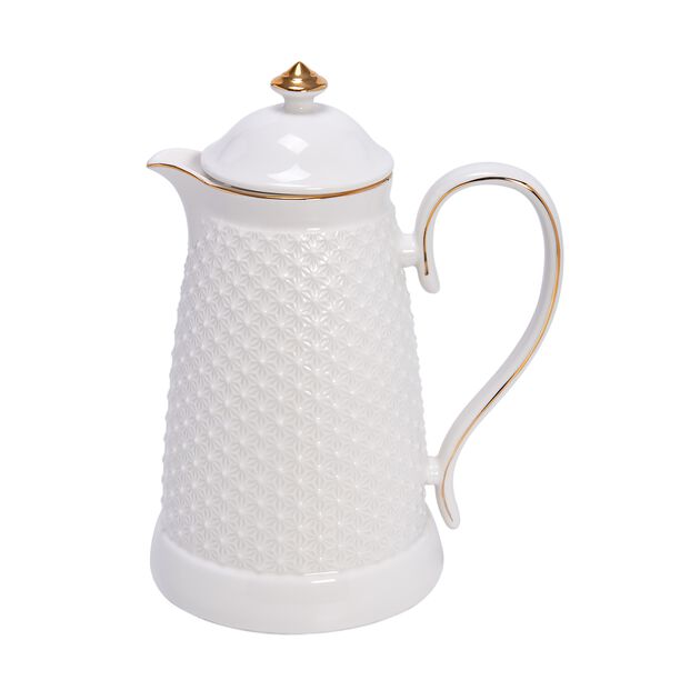 Dallety Porcelain Vacuum Flask White 900 Ml image number 0