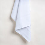 Waffle cotton bath towel, white 70*140 cm image number 0