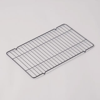 Alberto cookie pan with metal rack, grey metal, 15"