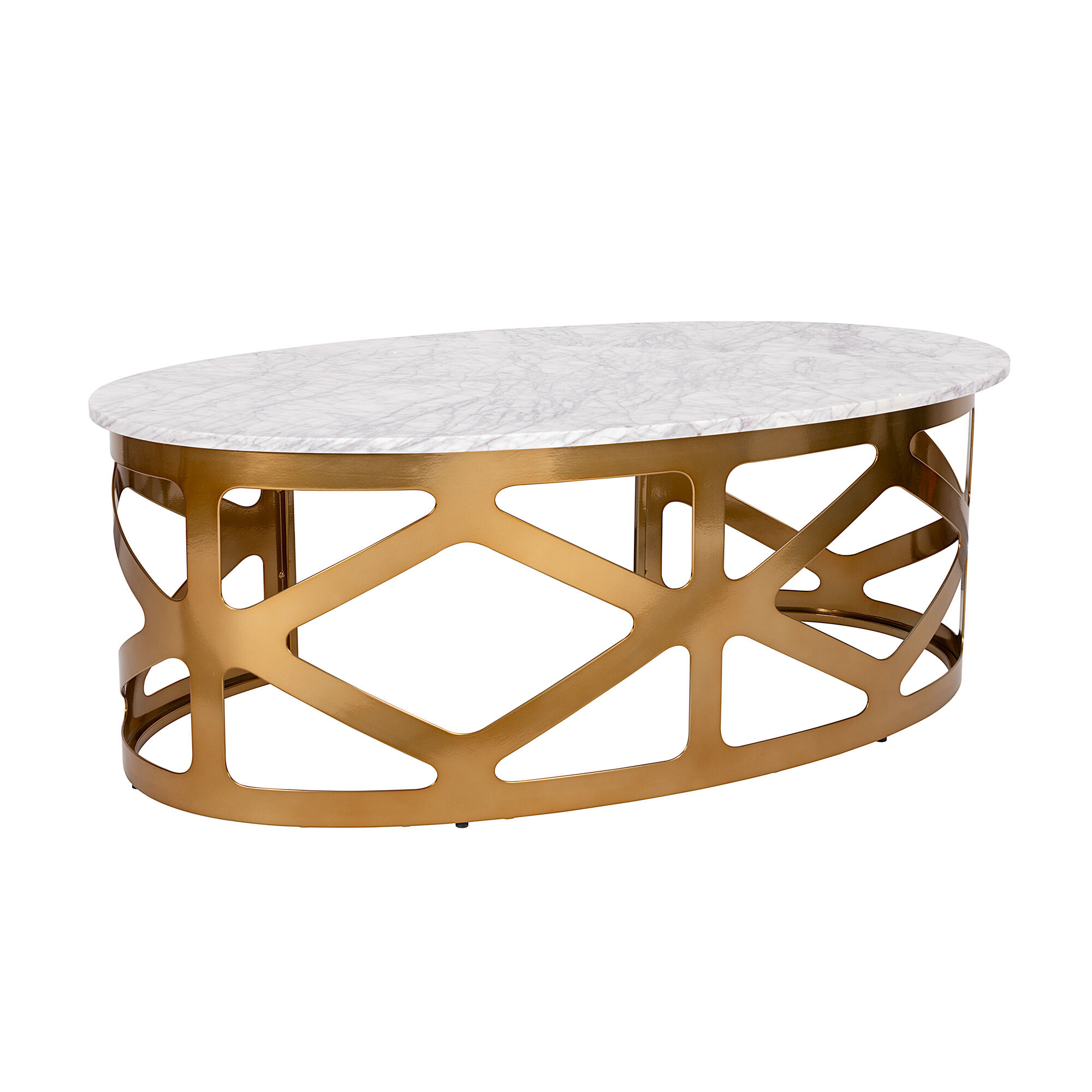 Round fretwork shop coffee table