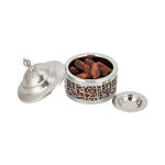 Date Bowl Wood With Steel Cali Silver image number 2