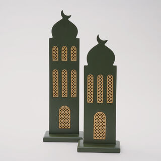 Homez Minara Collection Decoration Item, Green, 13*8*36 Cm