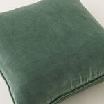 Homez Green Plain Cushion Cover, 45*45Cm image number 3