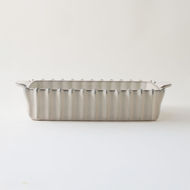 La Mesa oven to table wavy rectangular dish 39*22.5*8.5cm, cream image number 4