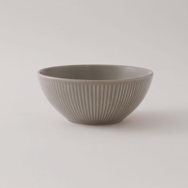 La Mesa 4 pcs stoneware bowl set, grey, 6" image number 2