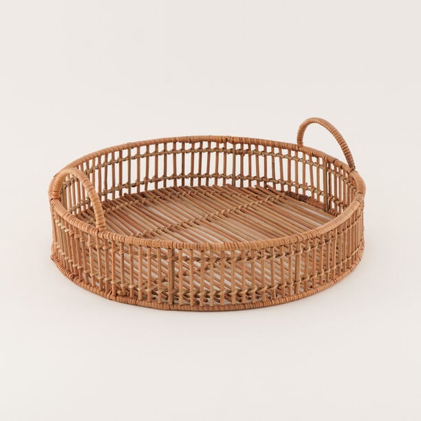 Rattan tray 36*12cm, brown image number 0