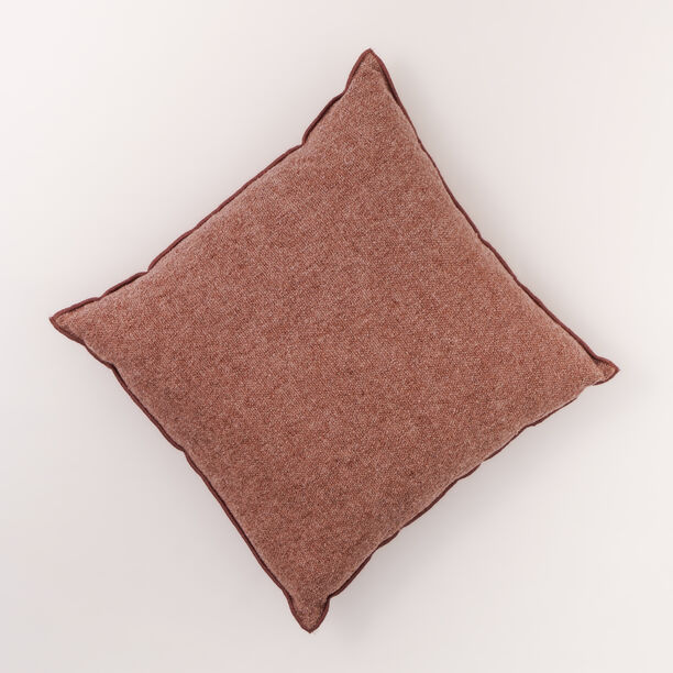 Cottage textured embroidered cushion rust 45*45cm image number 0