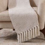 Geo pattern chenille jacquard throw 130*170cm image number 2
