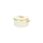 La Mesa Food Warmer 1L Matt White Body + Matt Gold image number 1