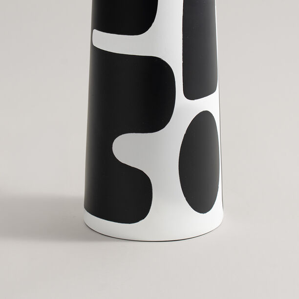 Homez black memphis ceramic vase 15*12.5*30.5cm image number 2
