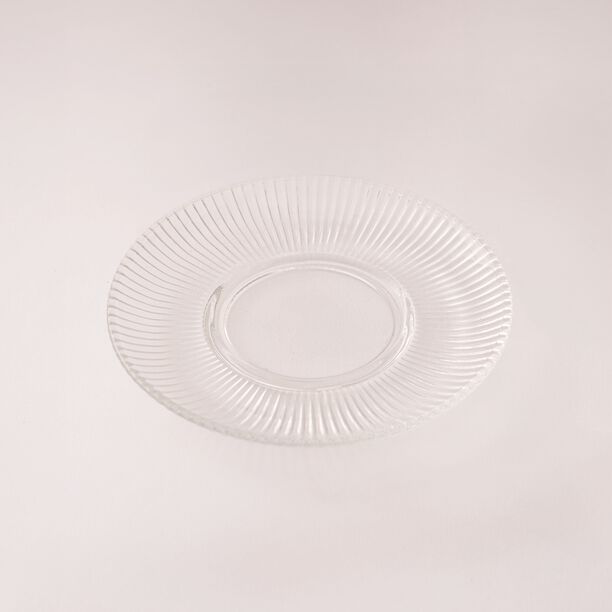 Dallaty clear glass with ine pattern tea and coffee set 18 pcs image number 6