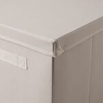 Homez Clothes Organizer Storage Box Polyester, Beige 34*34*25Cm image number 3