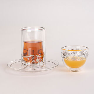 18Pc Tea And Coffee Set Dw Cali Silver
