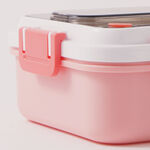 Alberto stainless steel lunchbox, pink 1200ml image number 3