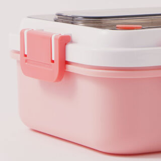 Alberto stainless steel lunchbox, pink 1200ml