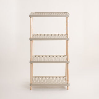 FIXWOOD FIX 2001 4 RECTANGULAR 4 LAYERS LARGE SHELVES BEIGE
