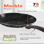 Grandi 4 piece marble frypan set black image number 1