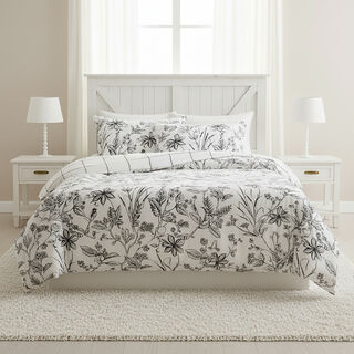 Cottage microfiber fading winter 6pc queen comforter set, blue 200*240cm