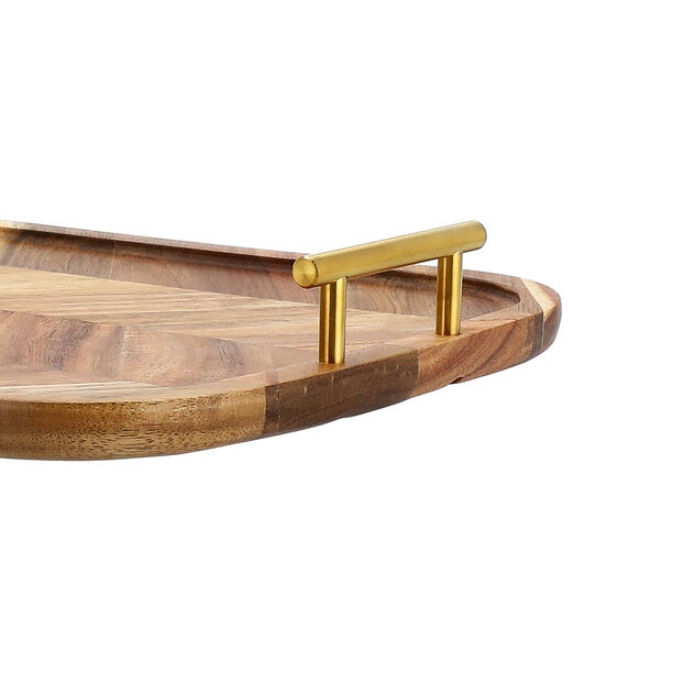 Acacia wood serving tray 55*30*5.4 cm image number 2