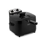 Plastic And Stainless Steel Deep Fryer 2.5L, Black image number 0