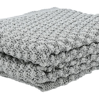 100% Cotton Knitted Throw