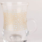 Zukhroof 28 Pieces Porcelain Tea And Coffee Set Othmani Yellow  image number 6