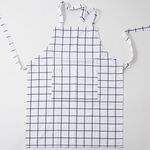 Alberto 100% Cotton Kitchen Set Of 4Pcs, Black Stripes image number 1