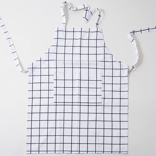 Alberto 100% Cotton Kitchen Set Of 4Pcs, Black Stripes