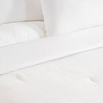 Boutique blanche cotton waffle comforter set 3pcs king 240*220cm, white image number 2