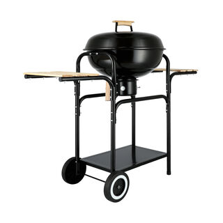 Trolley Kettle Grill In Black