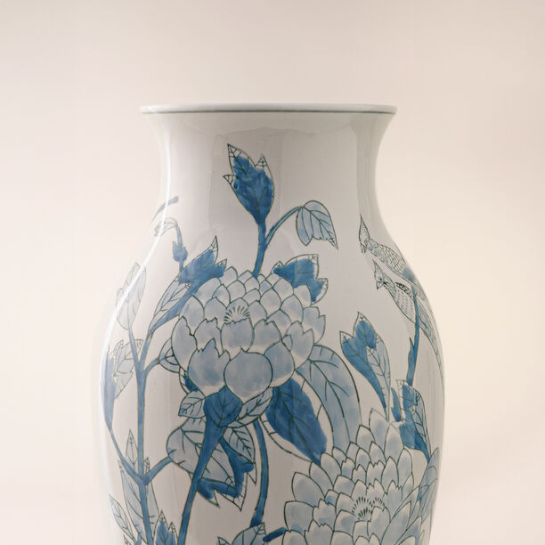 Homez blue and white ceramic vase 26*26*41 cm image number 2