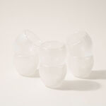 Dallaty coffee set 6 pcs white frosted glass image number 0