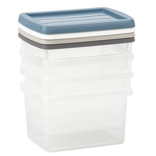 4 Pieces Plastic Mini Box 0.5L