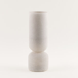 Homez resin huda vase 10.2*10.2*29.3cm, white