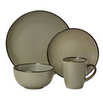 16 Pcs Dinner Set In Compact Box Beige image number 1