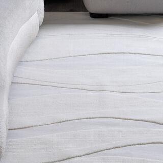 Boutique Blanche wave wool carpet 200*280cm