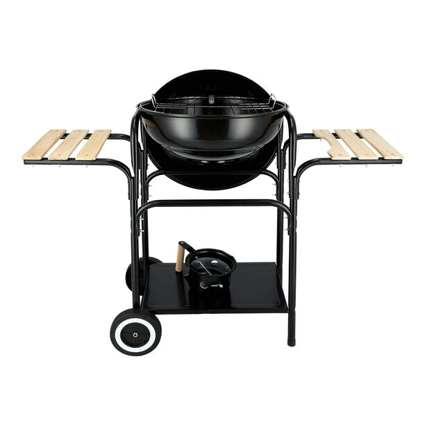 18" Trolley Kettle Grill In Black image number 1