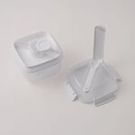 ألبرتو وعاء سلطة بلاستيك، أبيض 15.8*15.8*14.3سم image number 1