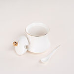 Dallaty white porcelain sugar pot image number 3