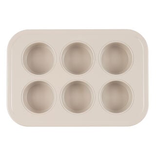Alberto Beige 6 Cup Large Muffin Pan 36.7*25.2*4 Cm