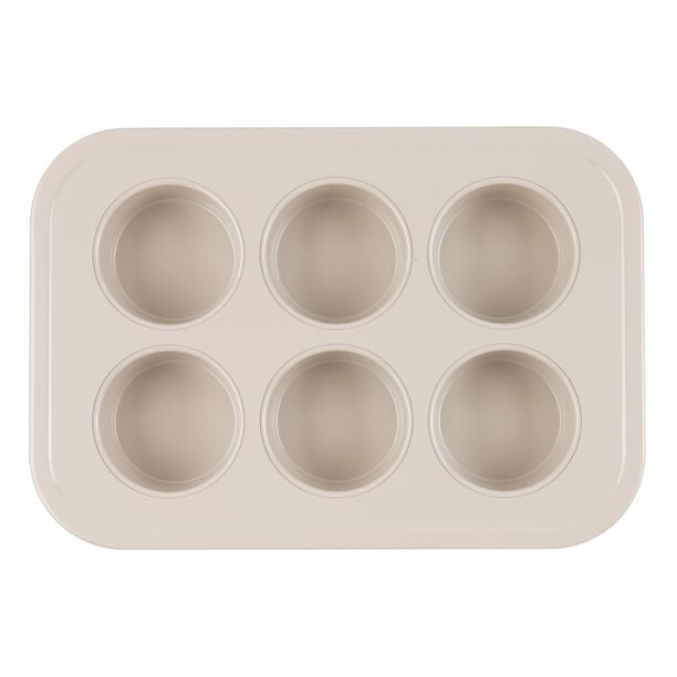 Alberto Beige 6 Cup Large Muffin Pan 36.7*25.2*4 Cm image number 1