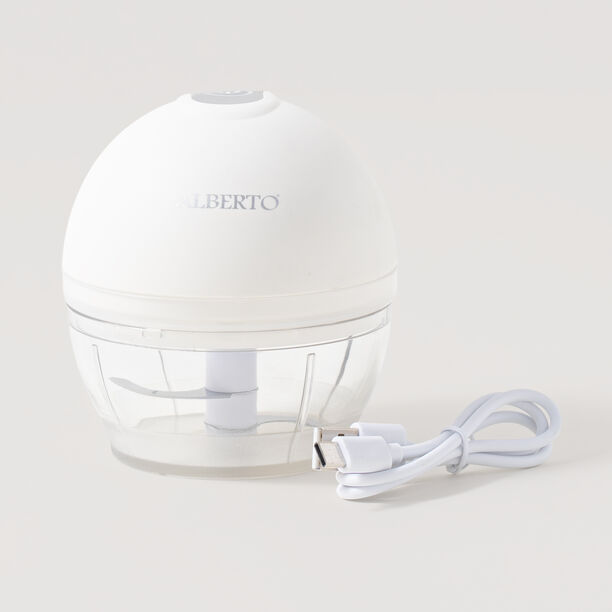 Alberto mini electric chopper 150ml, stainless steel, white image number 2