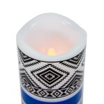 Flameless Candle Led Pillar H:15Xdia:7.5Cm Yellow Flicking Light image number 1